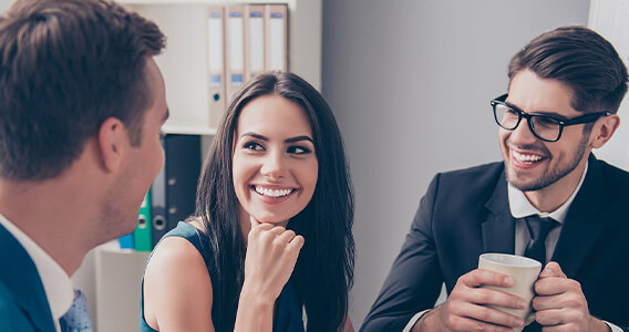 Business colleagues in a meeting