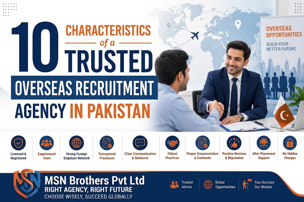 10 Characteristics of a Trusted Overseas Recruitment Consultant  in Pakistan