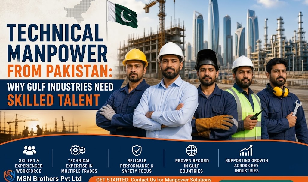 Technical Manpower from Pakistan.