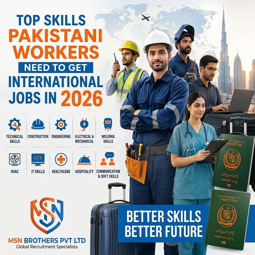 Top Skills Pakistani Workers Need to Get International Jobs in 2026